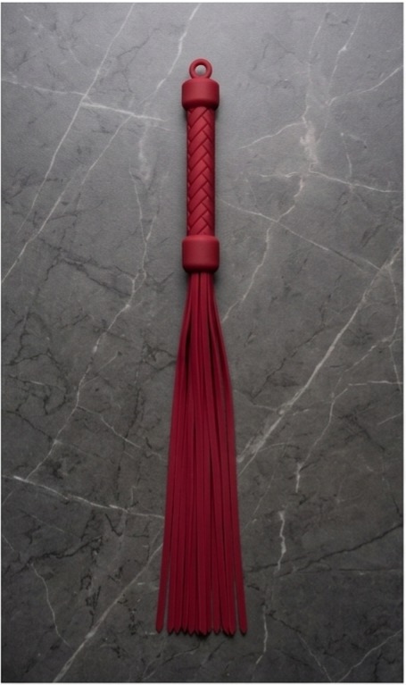 Silikon Flogger in rot