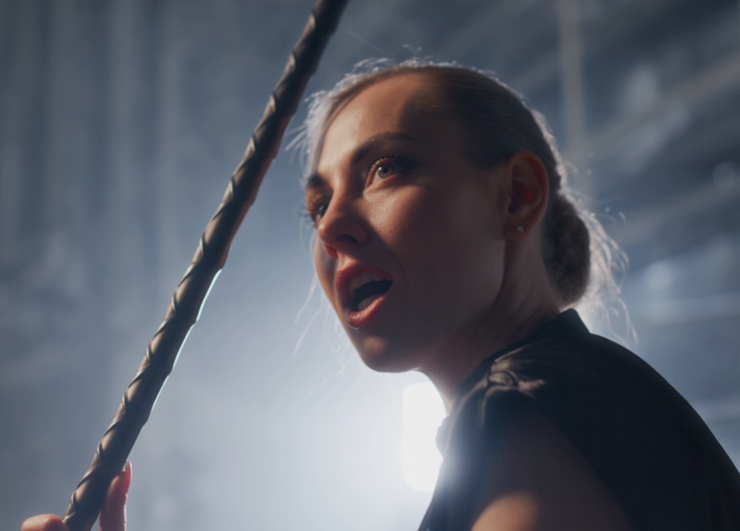 ROHRSTOCK - Extrem Rohrstock ohne Griff, schwarz, Kreuzwicklung, Ø ca. 20mm